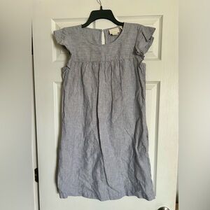 Cynthia Rowley 100% Linen Blue White Stripped Mini Dress Women’s XS